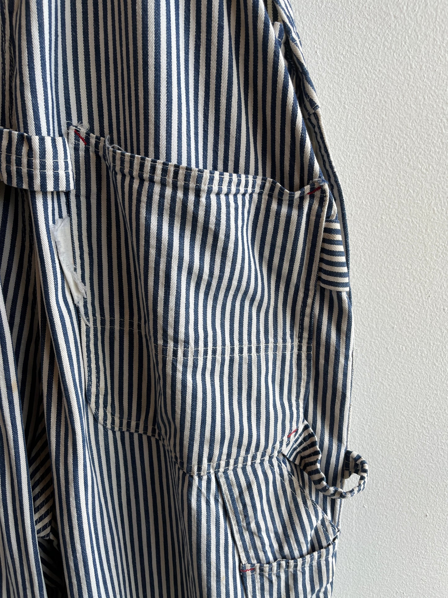 Vintage 1960/70’s Mongomery Ward Hickory Stripe Denim Overalls