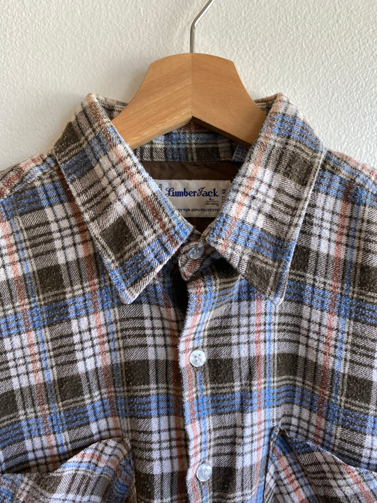 Vintage 1960/70’s Lumberjack Cotton Flannel Button-Up Shirt