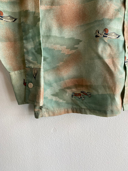 Vintage 1970’s Levi’s Duck Themed Button Up Shirt