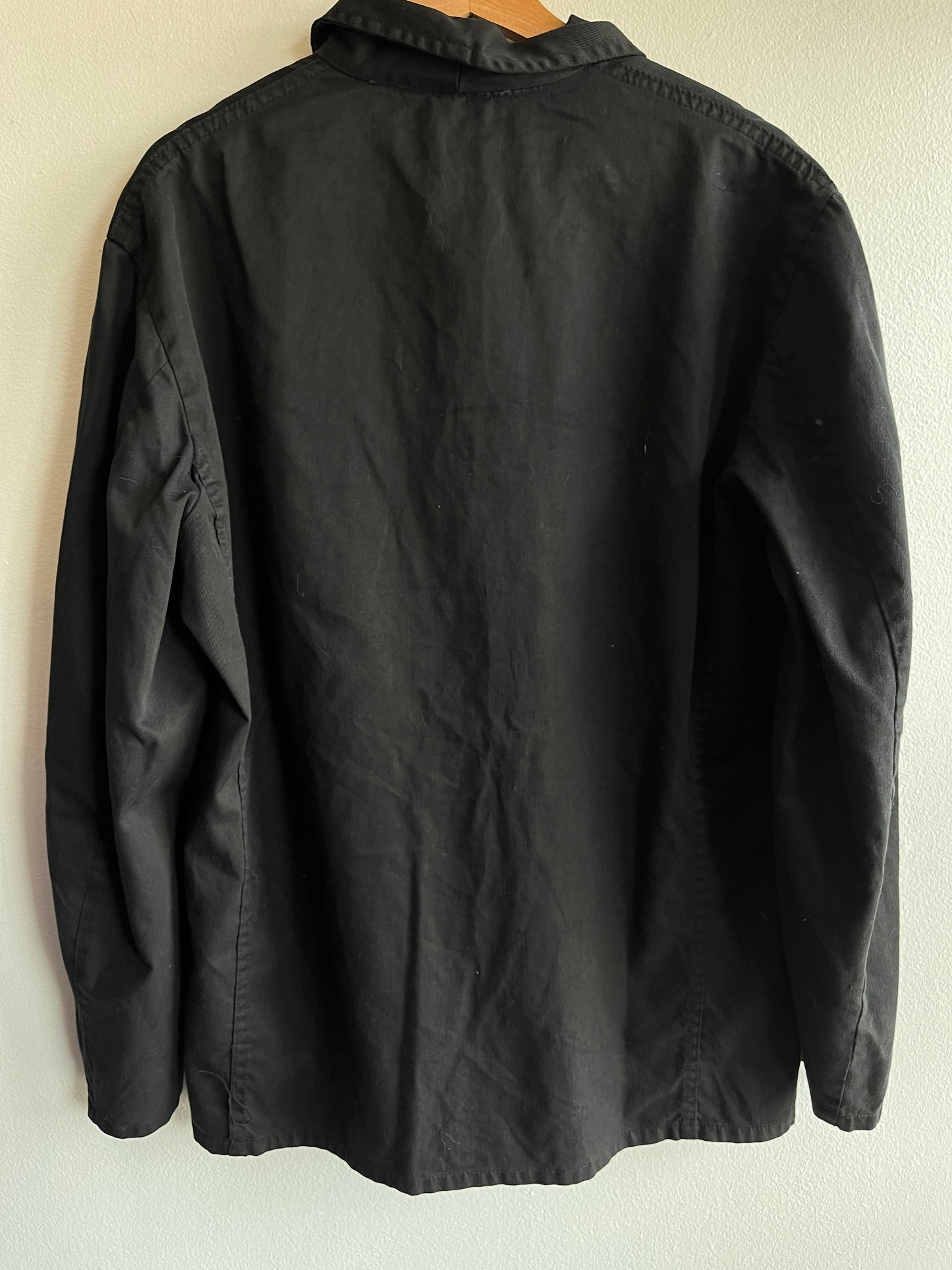 Vintage 1970’s French Black Chore Coat - La Lovely Vintage