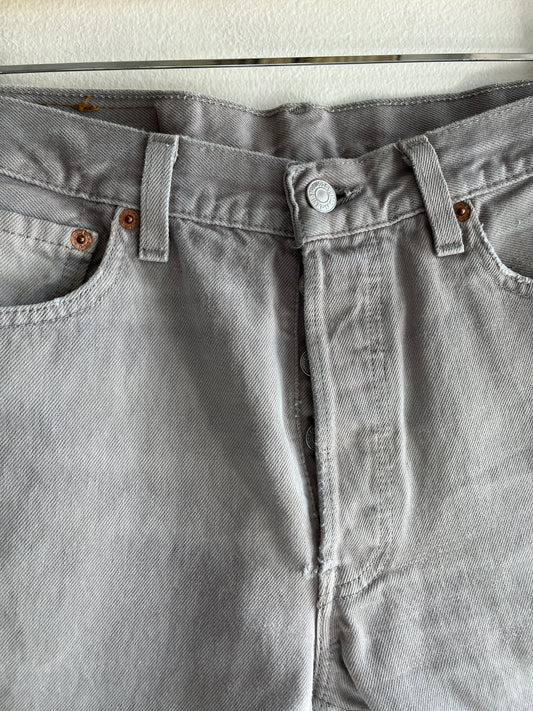 Vintage 1990’s Levi’s 501 Grey Denim Shorts