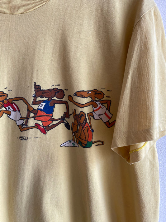 Vintage 1970’s Crazy Shirts “Rat Race” T-Shirt