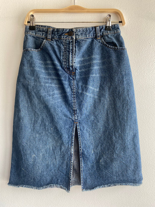 Y2K Armani denim midi skirt - La Lovely Vintage