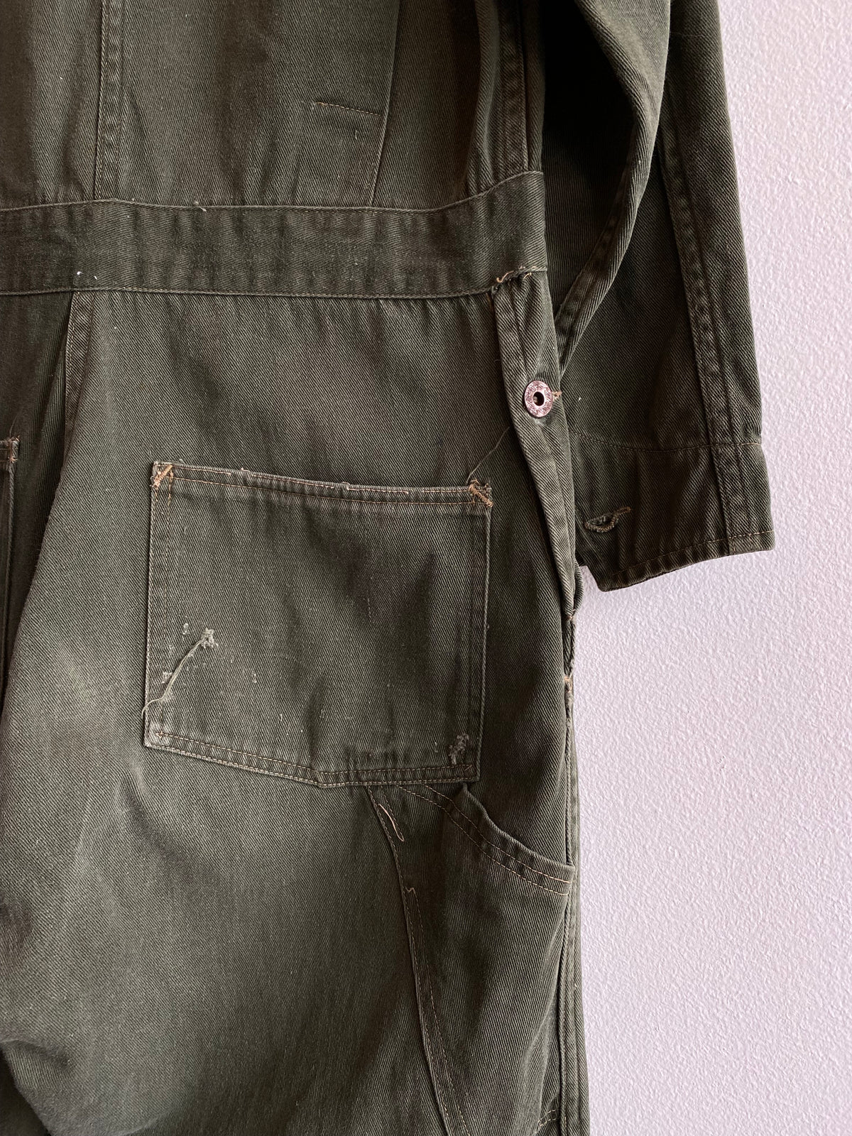 Vintage 1940’s Big Horn Olive Twill Coveralls