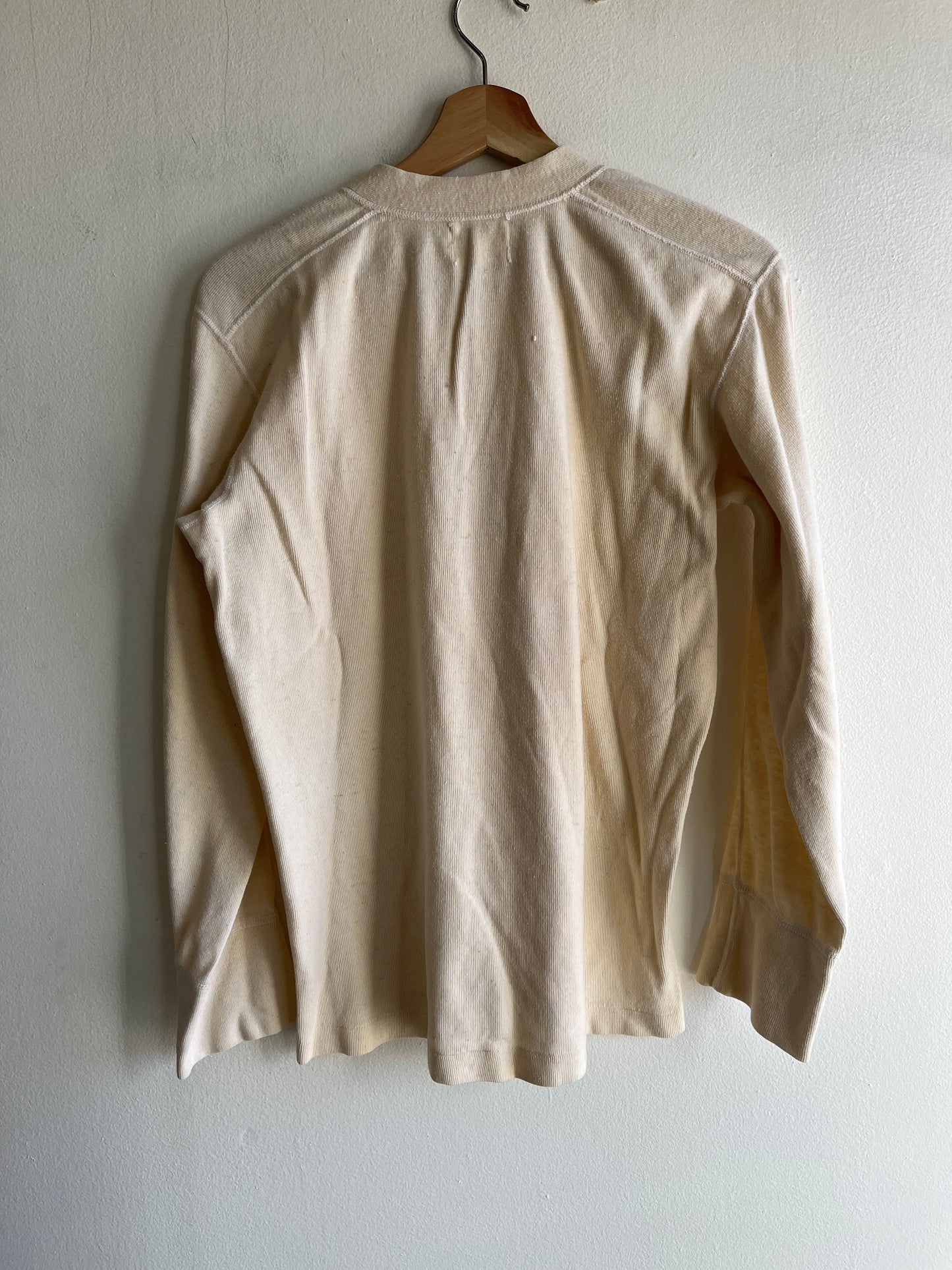 Vintage 1960’s Military Issue 2-Button Henley Thermal Shirt