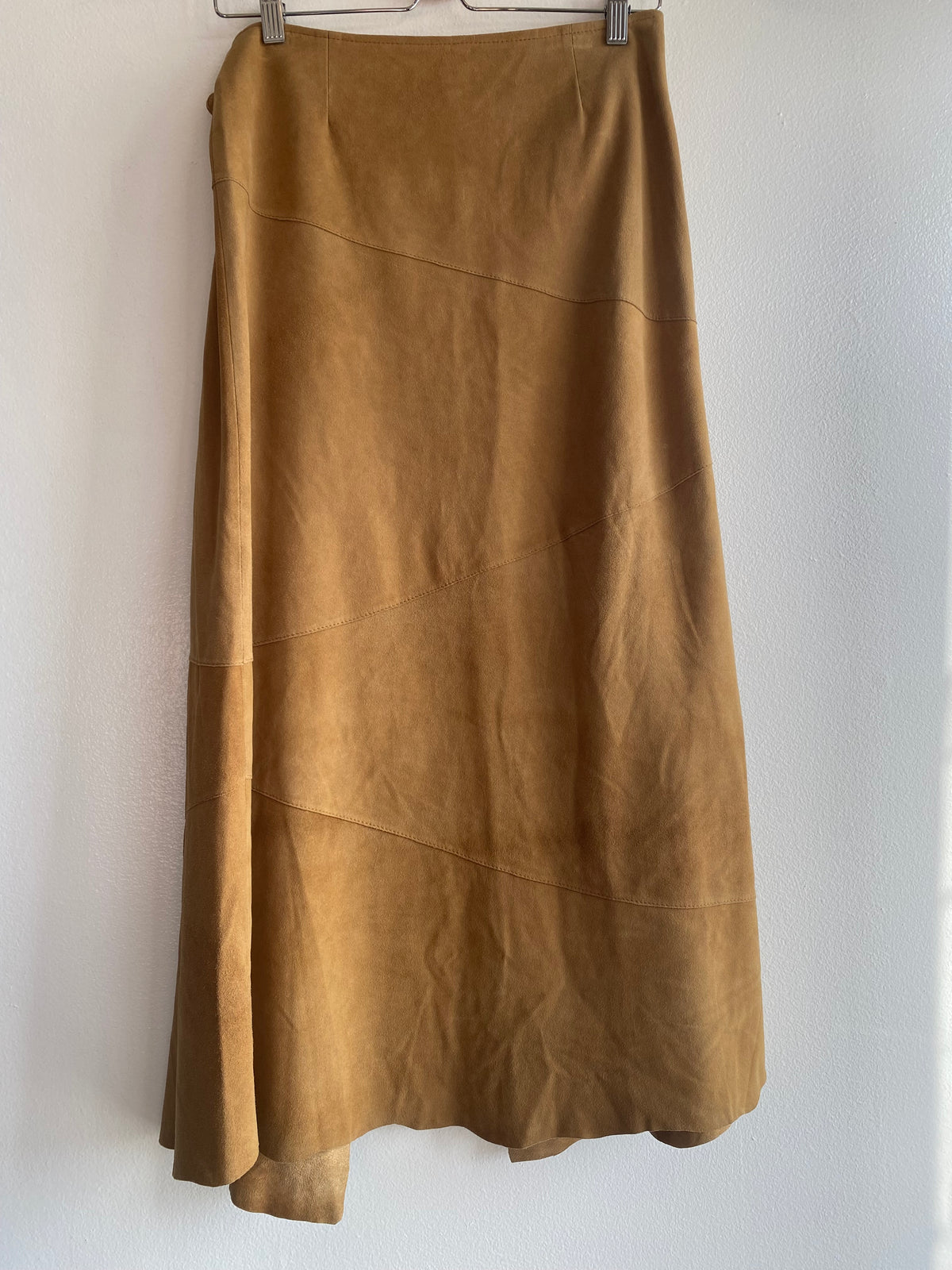 Vintage 90's Paolo Santini Suede Maxi Skirt
