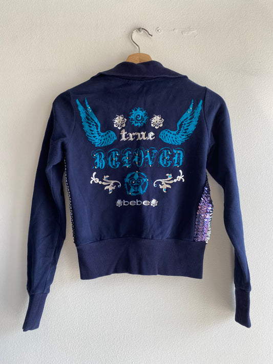 Vintage Y2K navy blue BEBE sweatshirt