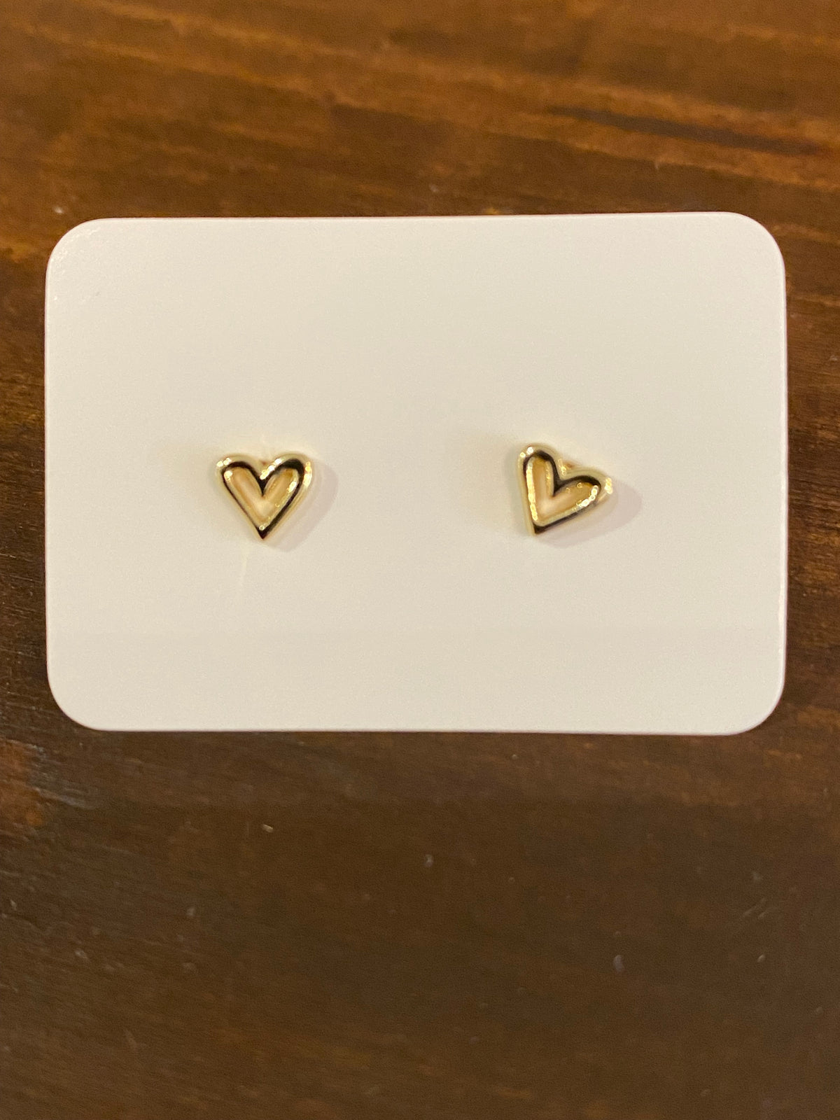 Heart Stud Earrings By La Lovely - La Lovely Vintage