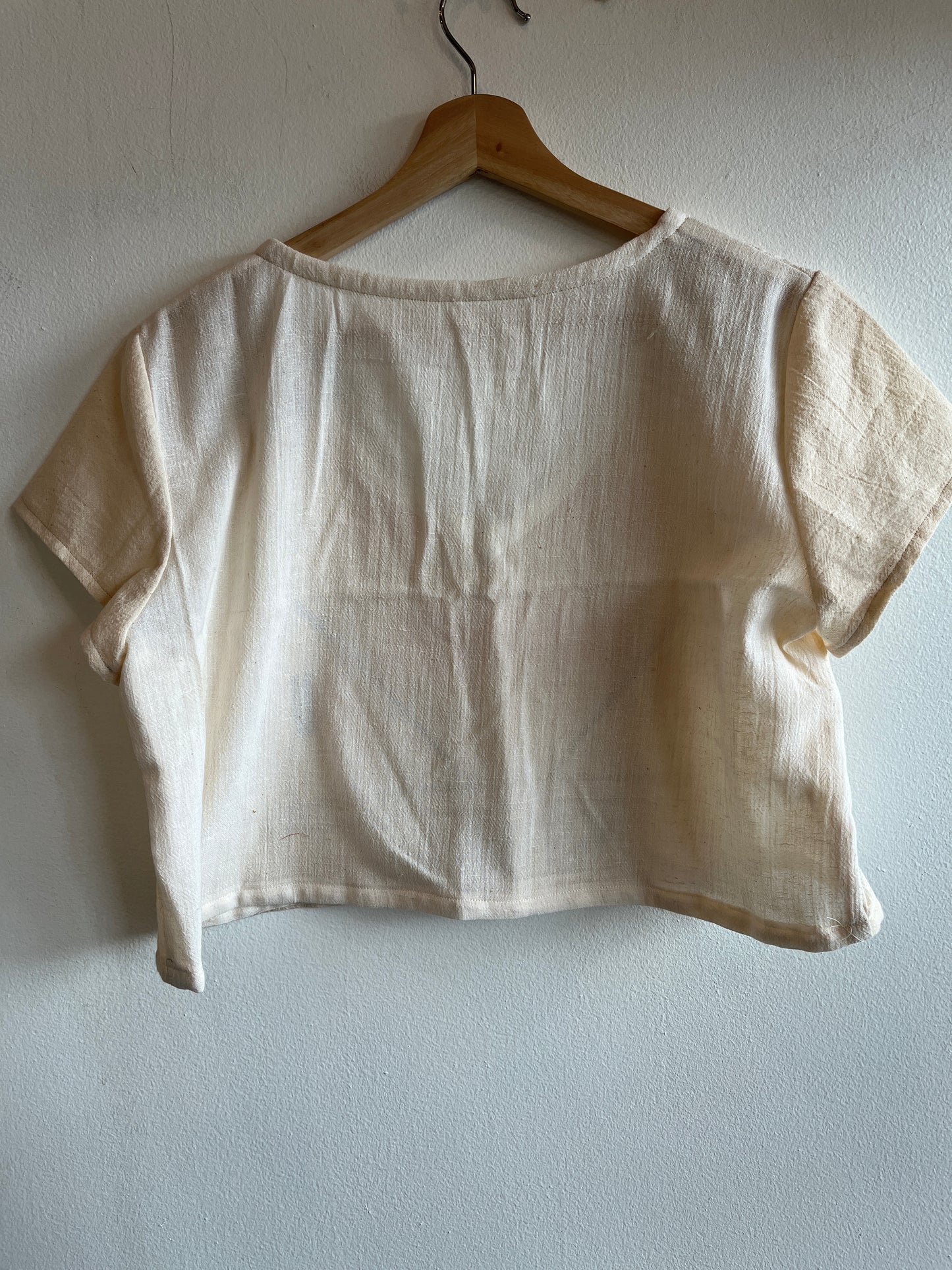Trash Textiles - Handmade Vintage Feedsack Blouse - La Lovely Vintage