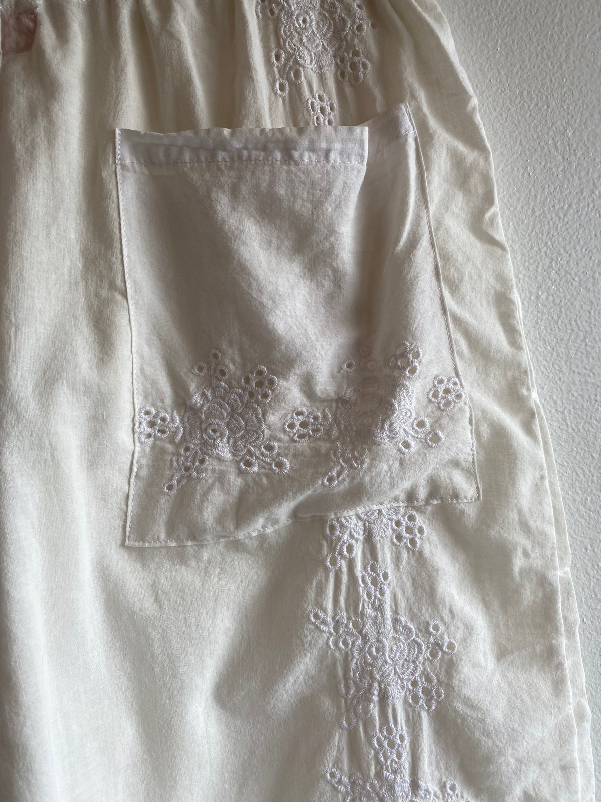 Handmade Vintage Wide Leg Eyelet Bloomers
