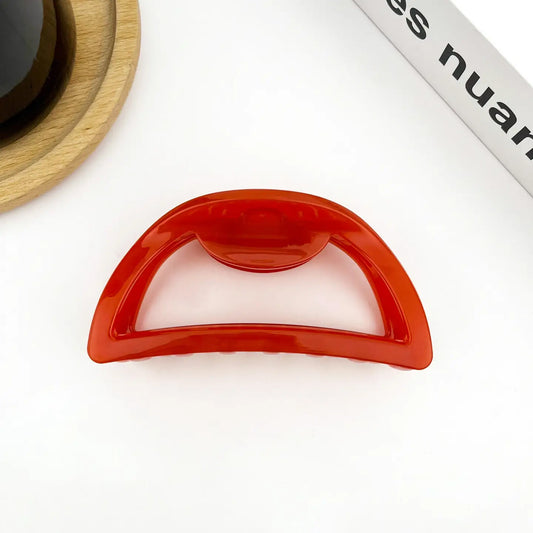 Hollow Semicircle Hair Claw Clip