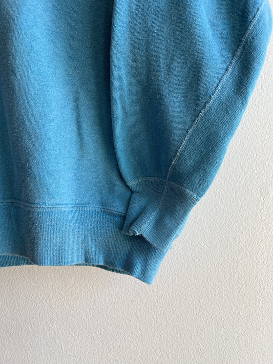 Vintage 1960/70’s Sky Blue Sweatshirt - La Lovely Vintage