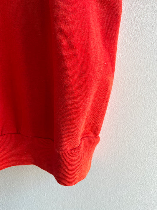 Vintage 1970’s Sunfaded Red Short-Sleeved Sweatshirt