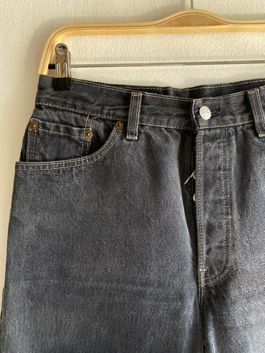 Vintage 1980’s Levi’s 501 Black Denim Shorts