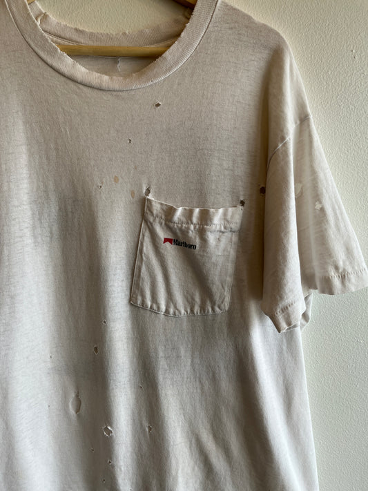 Vintage 1990’s Thrashed Marlboro Cowboy Pocket T-Shirt