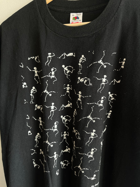 Vintage 1987 Dancing Skeletons T-Shirt