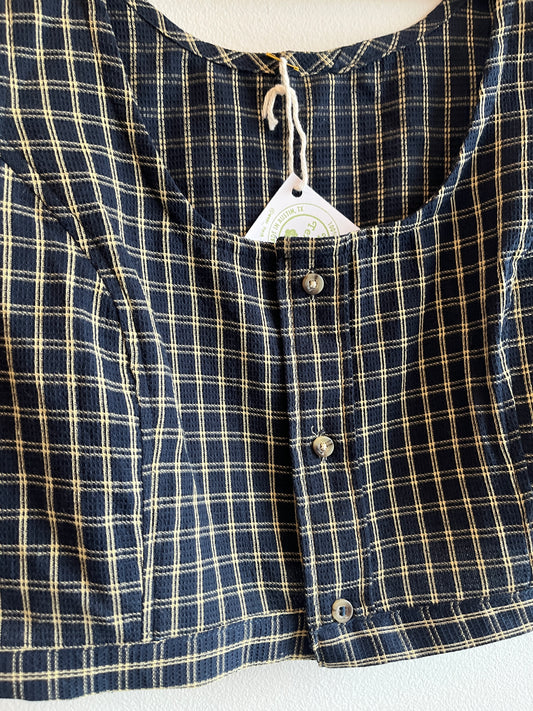 Trash Textiles - Handmade Vintage Tablecloth Blouse - La Lovely Vintage