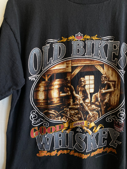 Vintage 1994 “Old Bikes and Good Whiskey” T-Shirt - La Lovely Vintage
