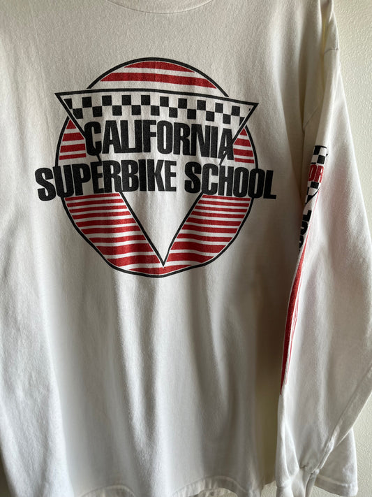 Vintage 1990’s California Superbike School Long Sleeve T-Shirt