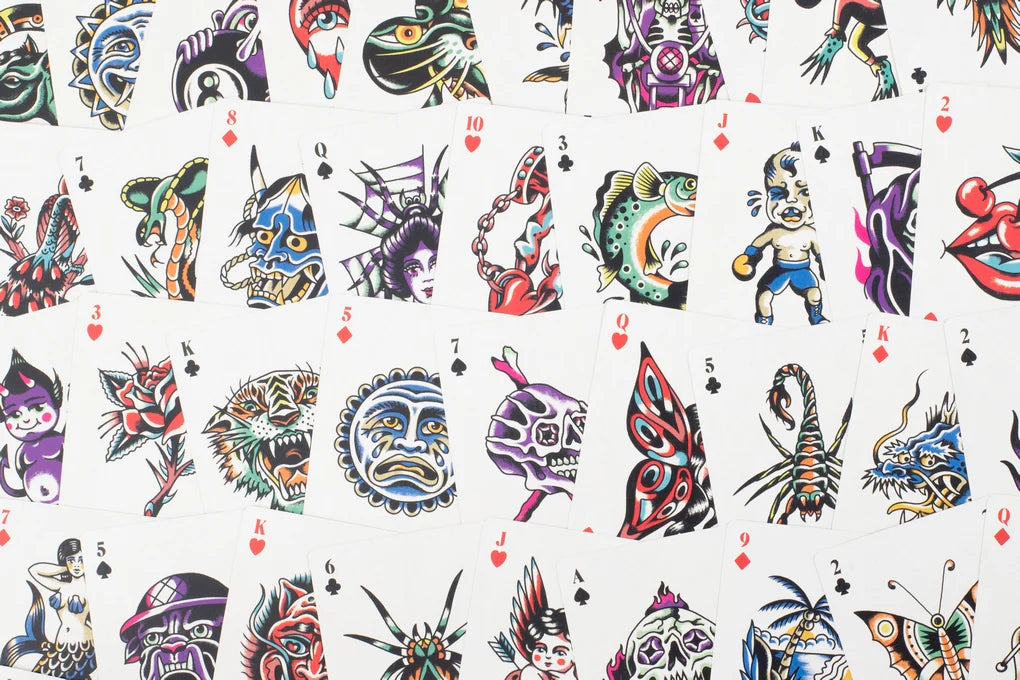 Tattoo Playing Cards - La Lovely Vintage