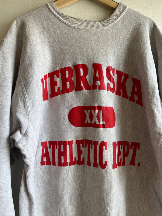 Vintage 1990’s Nebraska University Reverse Weave Sweatshirt