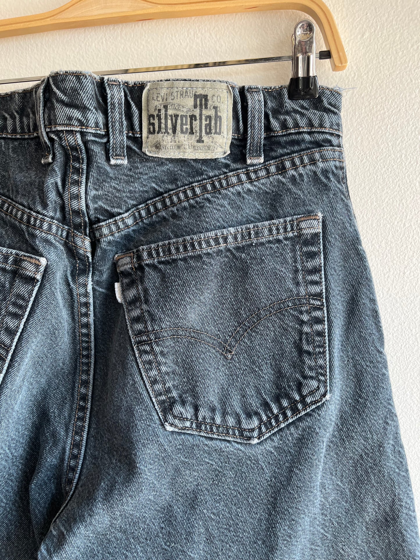 Vintage 1990’s Levi’s Silver Tab Black Denim Jeans