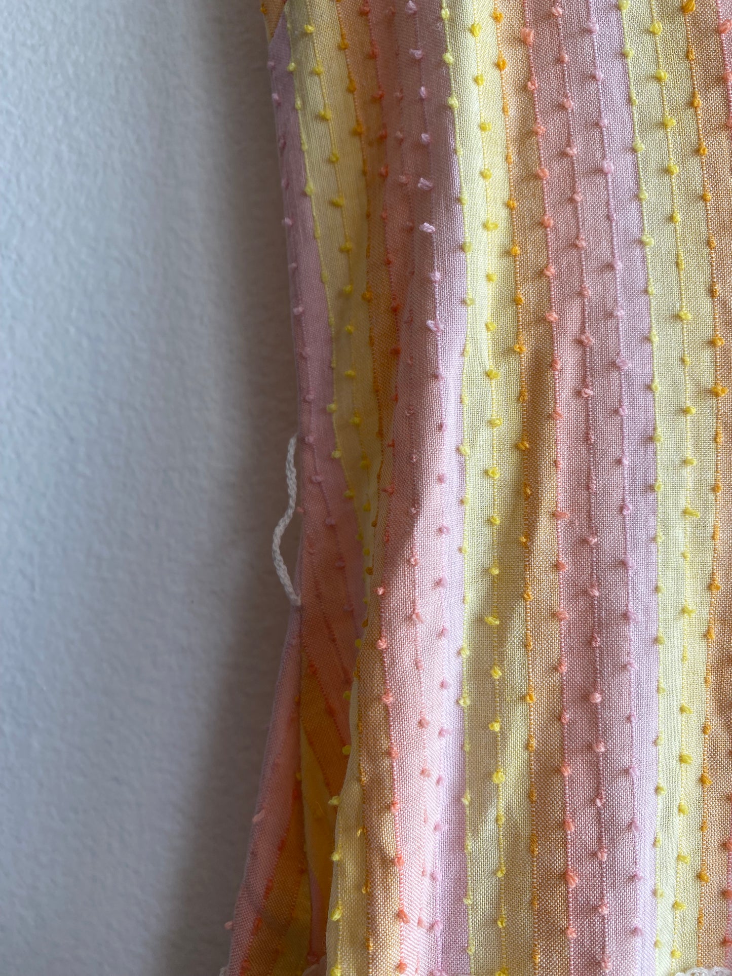 Vintage 40s/50s pinktone striped dropwaist dress - La Lovely Vintage