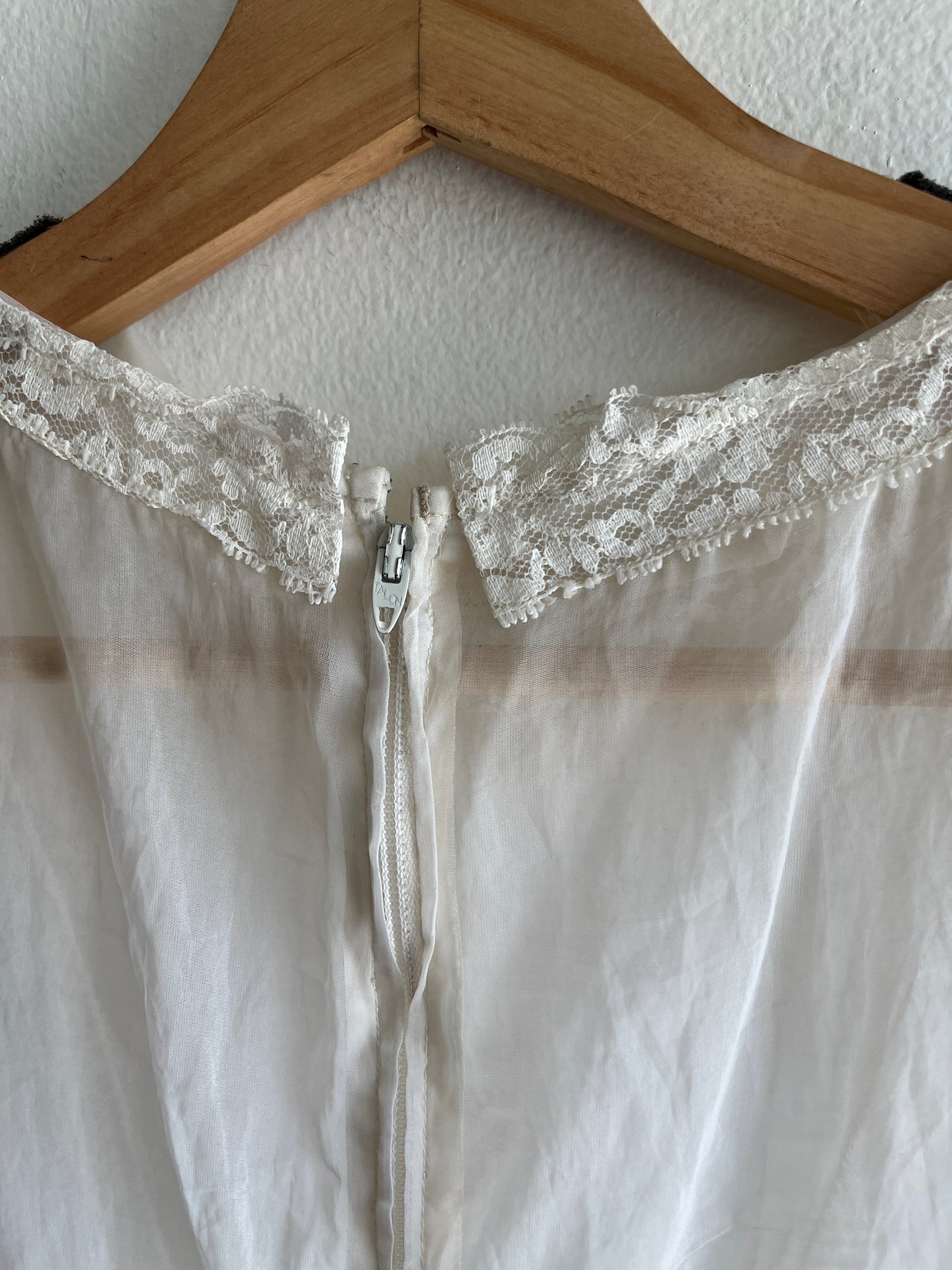 Vintage 1970’s Sheer Taffeta Dress