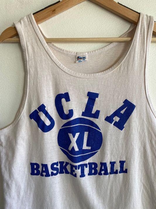 Vintage 1980’s Champion UCLA Basketball Tank Top T-Shirt - La Lovely Vintage