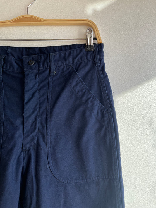 Vintage 1980’s Dark Blue Fatigue Pants