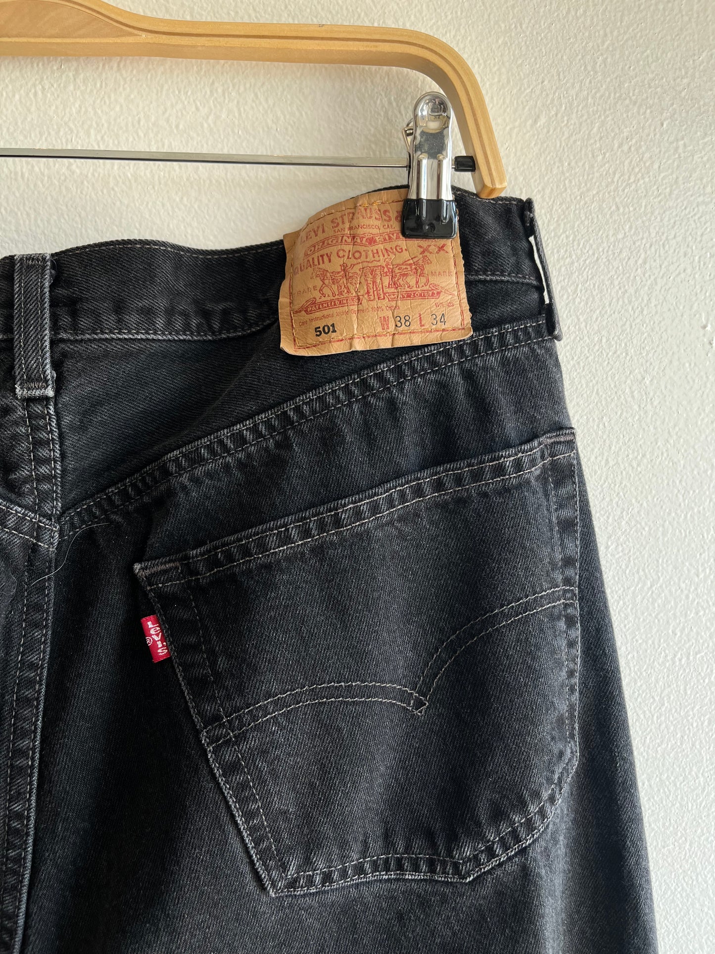 Vintage Y2K Levi’s 501 Black Denim Jeans