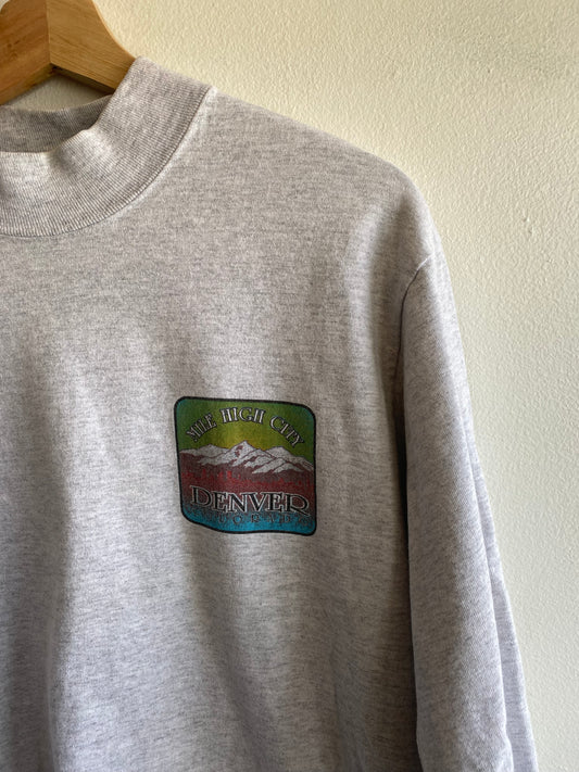 Vintage 1990’s Denver Mockneck Longsleeve T-Shirt