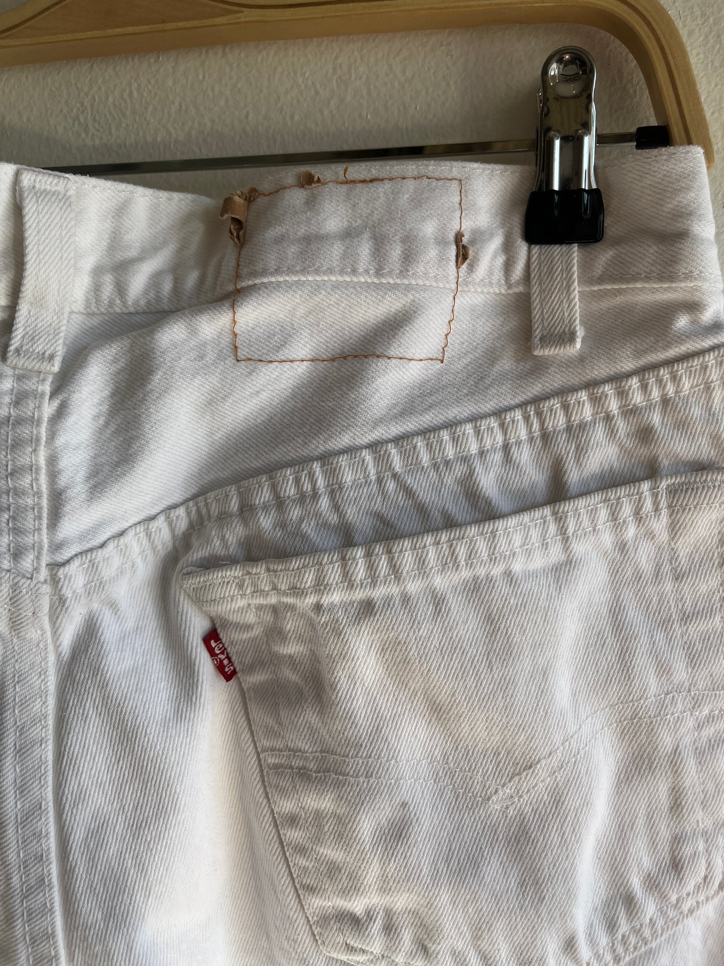 Vintage 1980’s Levi’s 501 White Denim Jeans
