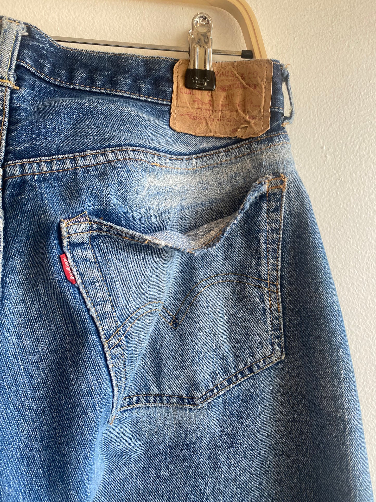 Vintage Early 1970’s Levi’s “Big E” 501 Selvedge Denim Jeans