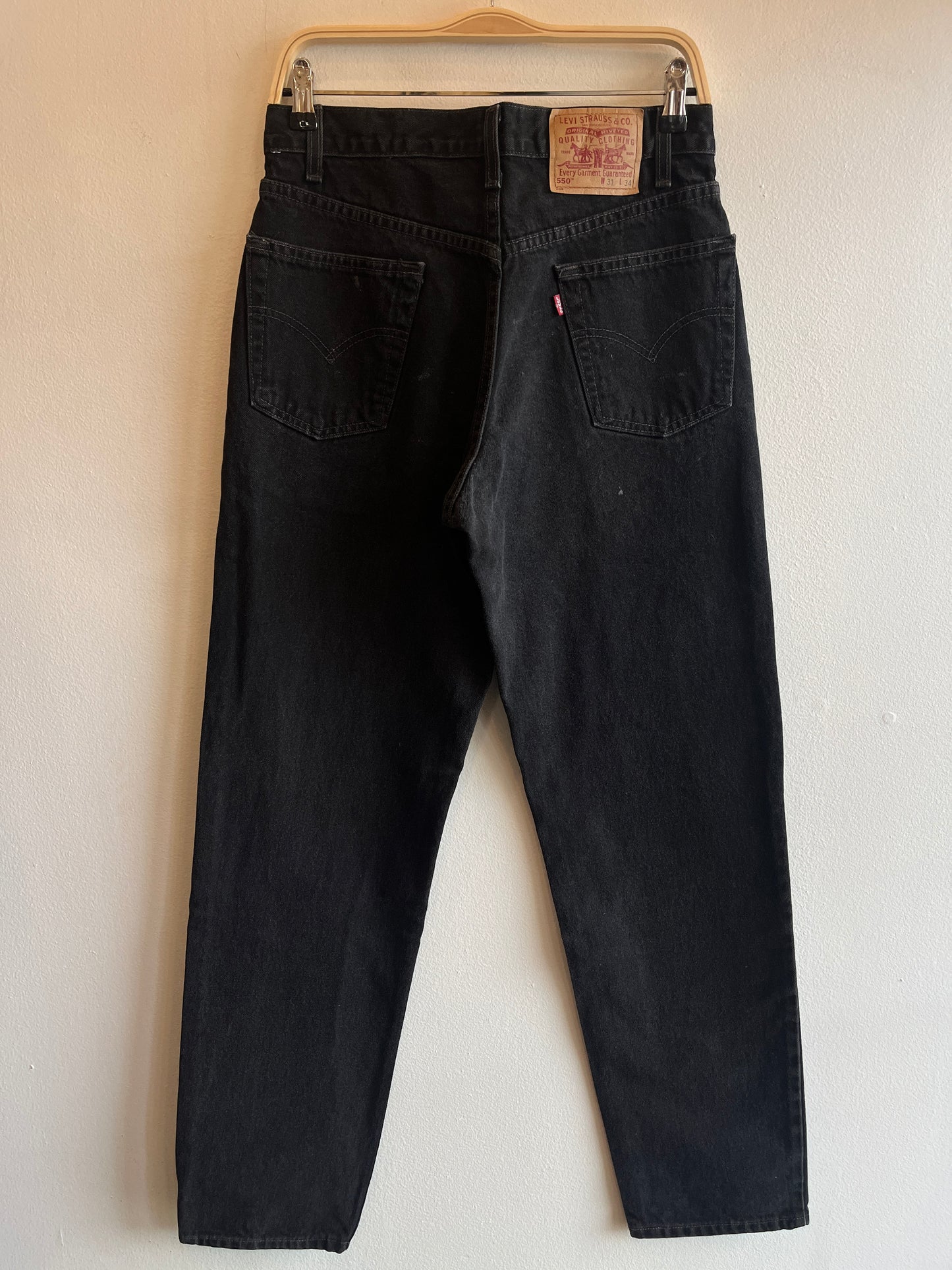 Vintage 1990's Levi’s 550 Black Denim Jeans