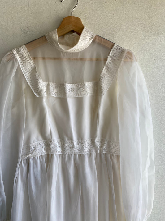 Vintage 1970’s Sheer Prarie Dress - La Lovely Vintage