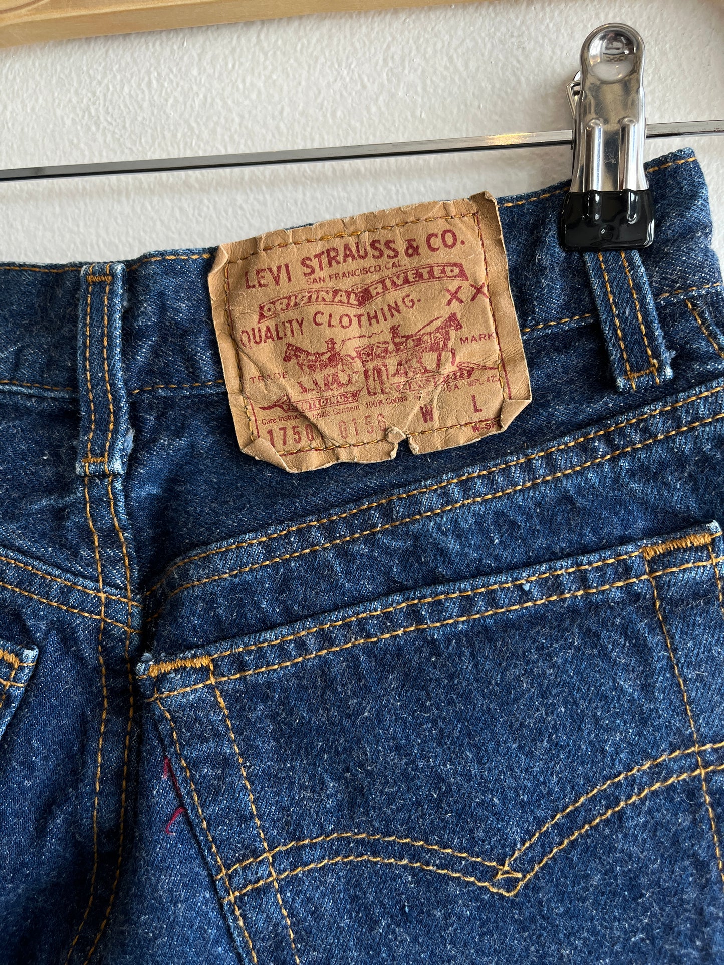 Vintage 1980’s Dark-Wash Levi’s 501 Denim Jeans