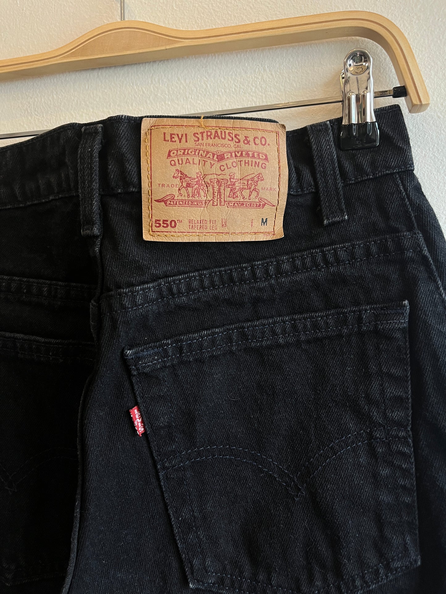 Vintage 1990's Levi’s 550 Black Denim Jeans