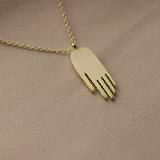 Hamsa Divine Hand Necklace - La Lovely Vintage
