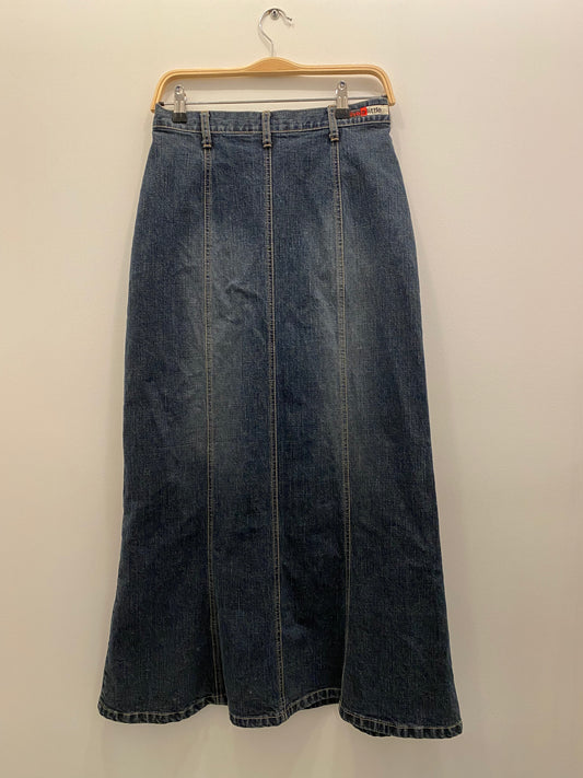 90s denim maxi skirt - La Lovely Vintage