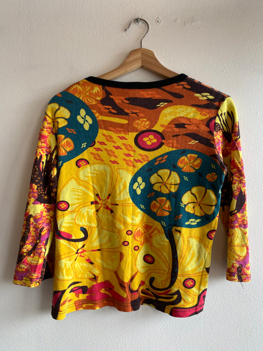 Vintage Y2K Hayes Abstract Girl Top