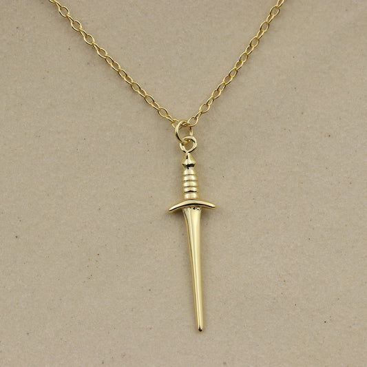 Mini Dagger Sword Necklace - La Lovely Vintage