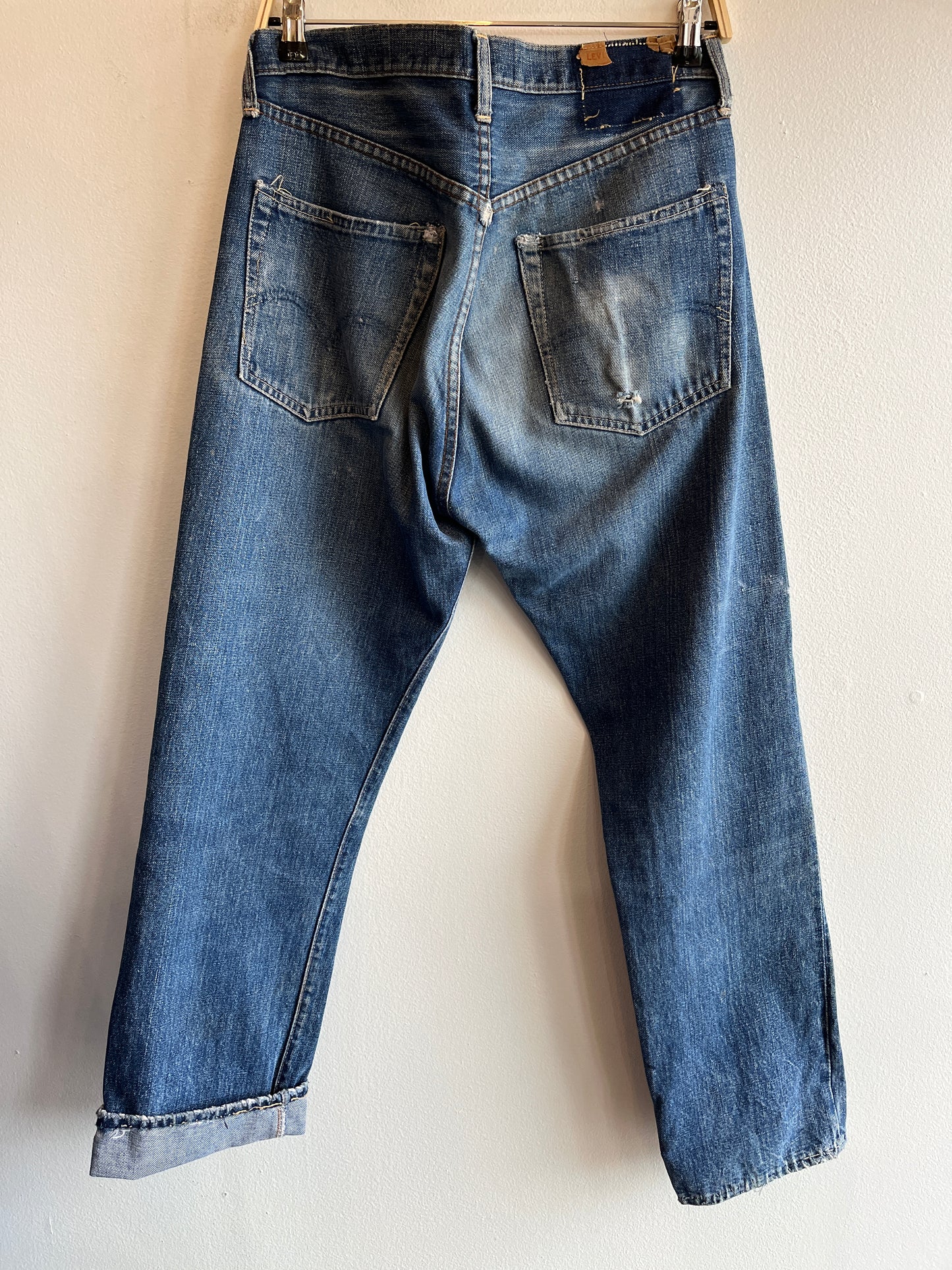 Vintage 1960's Levi's "Big E" 505 Selvedge Denim Jeans - La Lovely Vintage