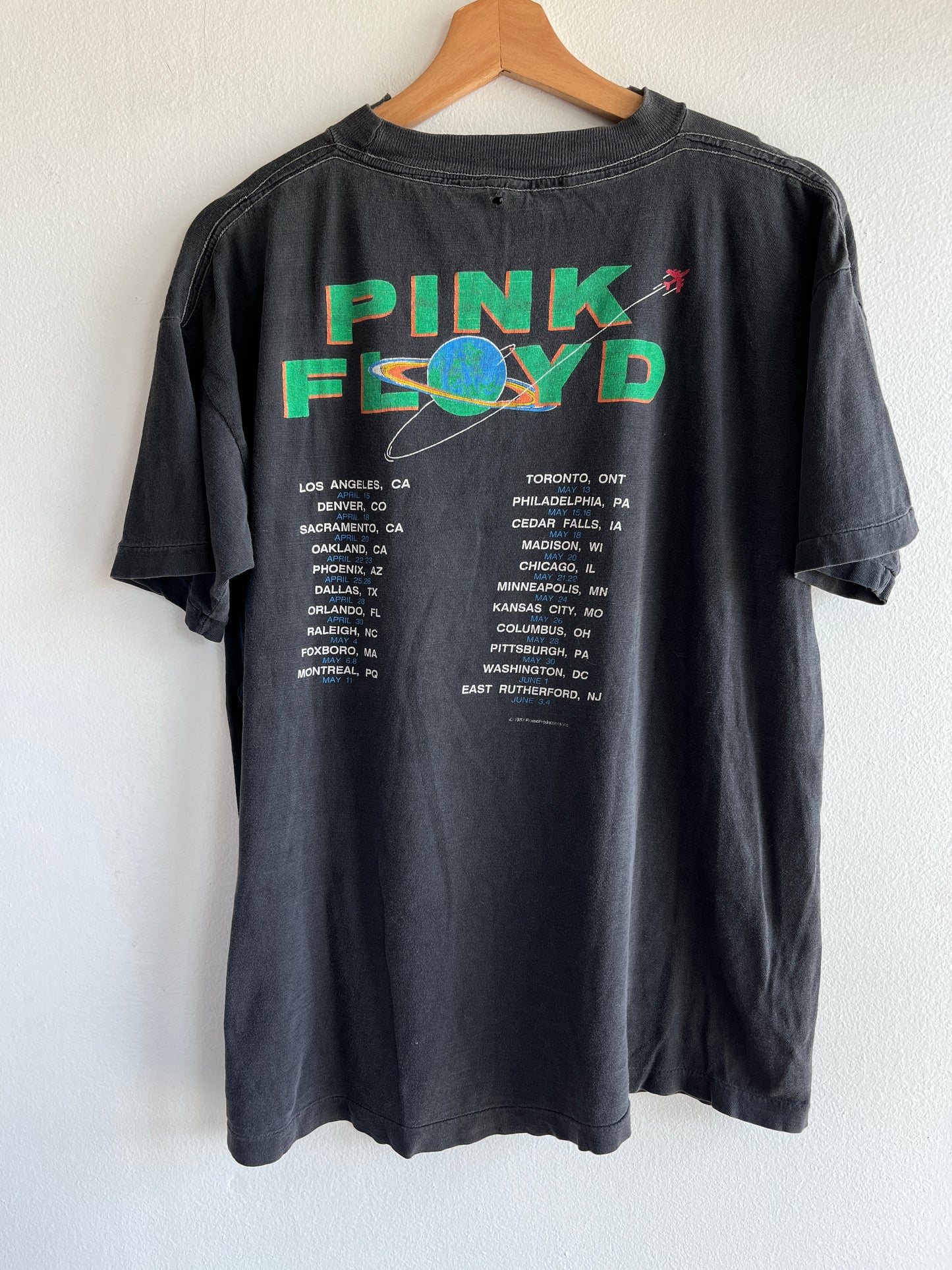 Vintage 1987 Pink Floyd Tour T-Shirt - La Lovely Vintage
