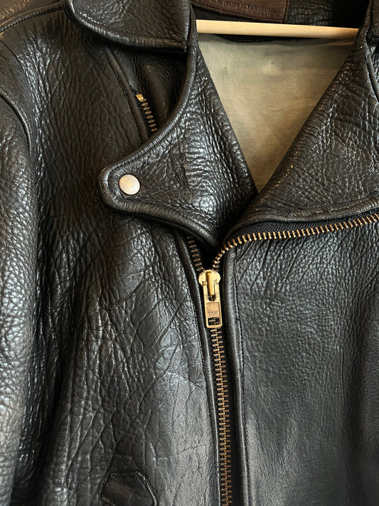Vintage 1980/90’s Battle River Leather Motorcycle Jacket - La Lovely Vintage