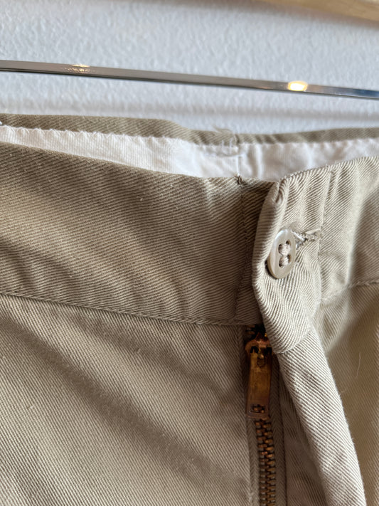 Vintage 1960/1970’s Khaki Military Trousers - La Lovely Vintage