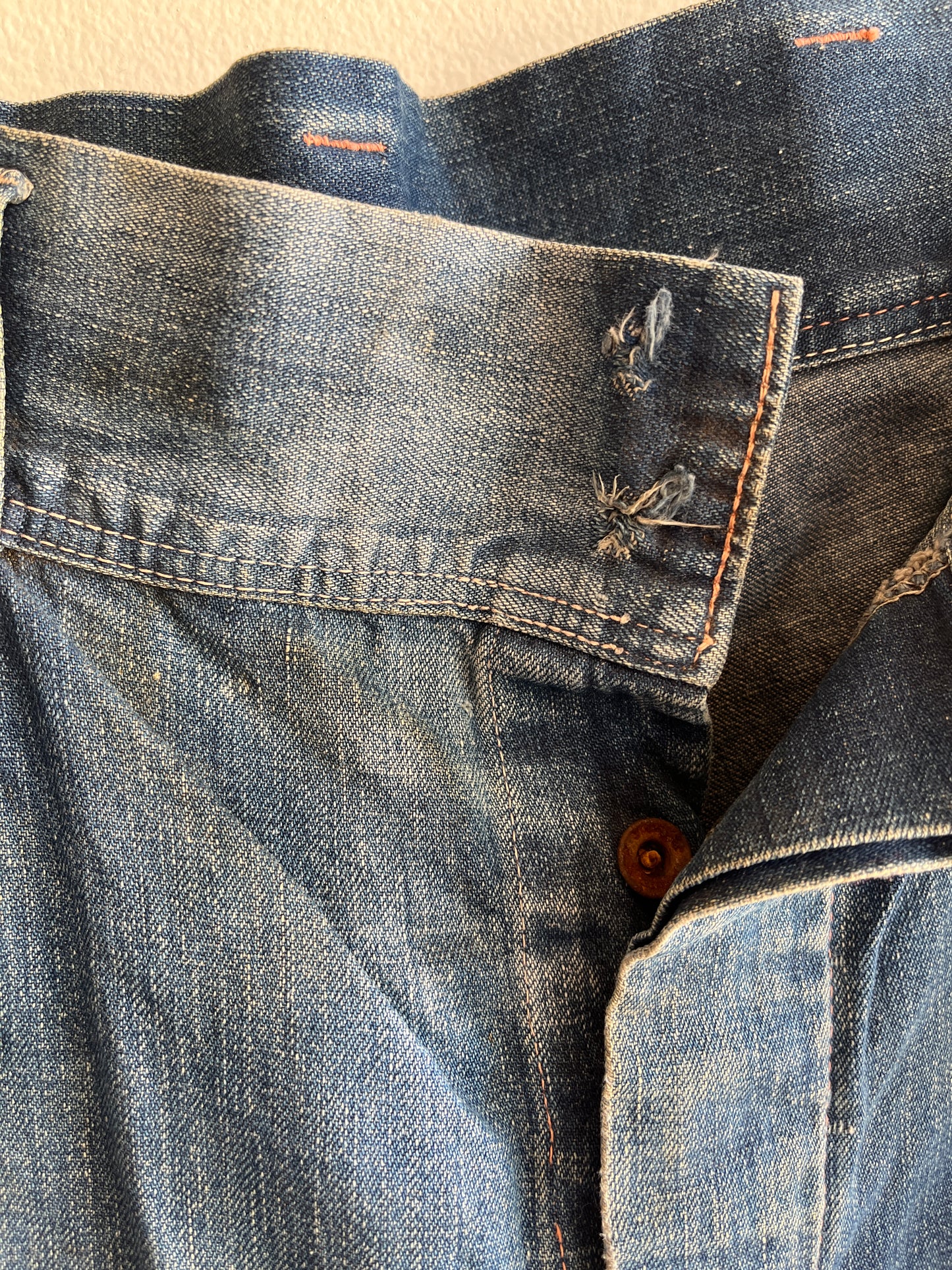 Vintage 1940’s Norfolk & Western Denim Work Jeans - La Lovely Vintage