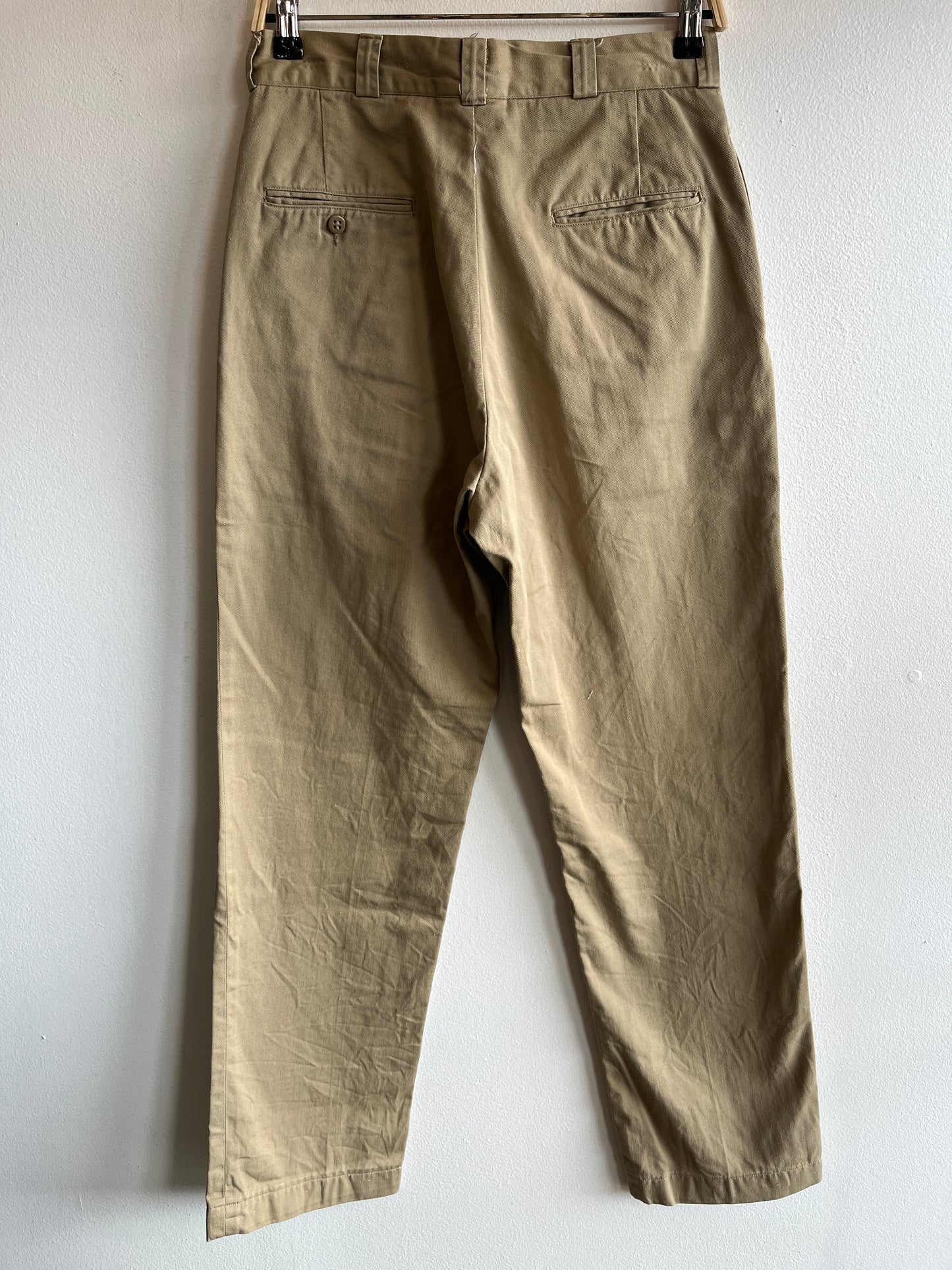 Vintage 1960/1970’s Khaki Military Trousers - La Lovely Vintage