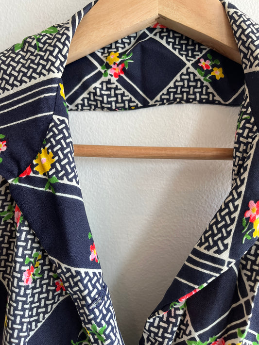 Vintage 1960/70’s Cut-Out Floral Blouse - La Lovely Vintage