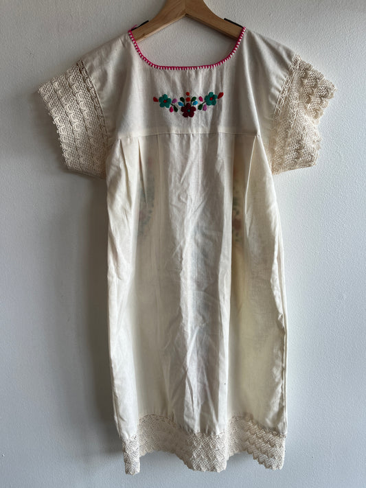 Vintage 1970’s Oaxacan Embroidered Kaftan Dress - La Lovely Vintage